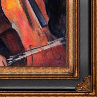 Tori Home The Cellist Modigliani Framed Original Painting
