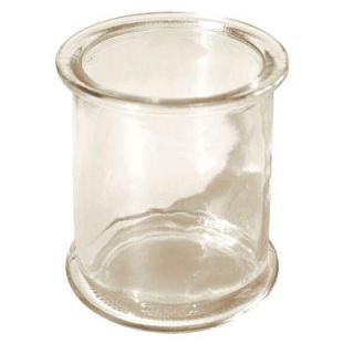 Lumabase 3.5 in. Clear Glass Deco Candle Holder (Set of 12) 75412