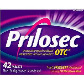 Prilosec OTC Frequent Heartburn Medicine and Acid Reducer Tablets, 42 count