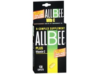 Allbee Plus Vitamin C Caplets   130 ct