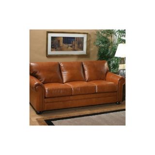 Georgia Full Leather Sleeper Sofa by Omnia Furniture