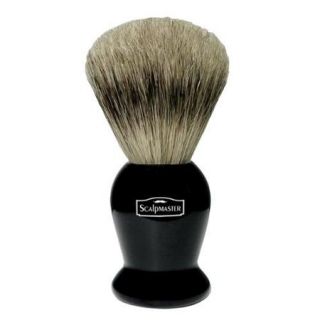 ScalpMaster Professional Mixed Boar Badger Bristle Shaving Lather Brush, BLACK, SC 17