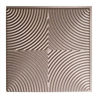 Fasade Echo   2 ft. x 2 ft. Glue up Ceiling Tile in Galvanized Steel G74 30