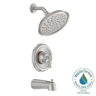 MOEN Ashville Single Handle 1 Spray Tub and Shower Faucet in Spot Resist Brushed Nickel 82877SRN