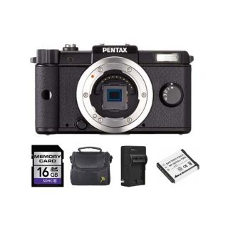 Pentax Q 12.4MP Black Digital SLR Camera Bundle (Body Only)