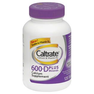 Caltrate  Calcium Supplement, 600+D Plus Minerals, 120 tablets