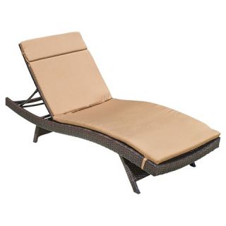 Christopher Knight Home Wicker Patio Adjustable Chaise Lounge   Brown