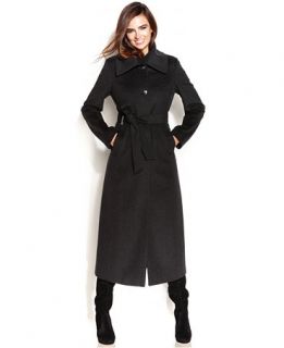 Calvin Klein Wool Blend Belted Maxi Walker Coat   Coats   Women   