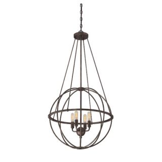 Elgin 4 Light Global Pendant by Savoy House