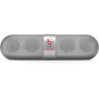Apple Beats Pill 2.0 Speaker System   Wireless Speaker(s)   Silver   Surround Sound   Bluetooth   USB   iPod Supported
