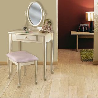 Oh Home Off White Vanity, Mirror and Bench   16598260  
