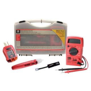 Home Electrical Test Kit (Digital Multi Meter, Non Contact, GFCI Outlet, and Dual Phone Line Testers PLUS Test Lead) TK 5HCN