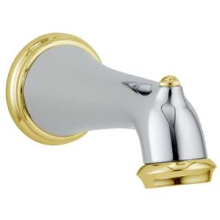Delta Victorian Non Diverter Tub Spout in Chrome and Polished Brass DISCONTINUED RP43028CB