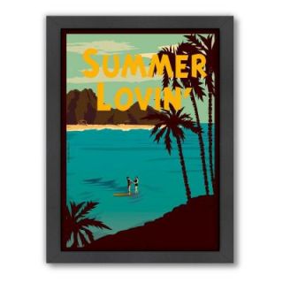 Americanflat 27 in. x 21 in. "Summer Lovin'" by Diego Patino Framed Wall Art A53P019