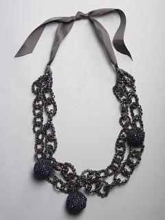 Double Strand Crystal Ball Necklace by Vera Wang