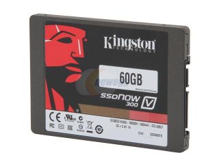 Kingston  SSDNow V300 Series  SV300S3N7A/60G  2.5"  60GB  SATA III  Internal Solid State Drive (SSD) Notebook Bundle Kit