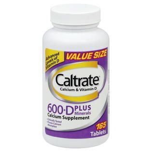 Caltrate  Calcium Supplement, 600+D,Tablets, 165 tablets