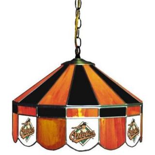 Imperial IM 18 3014 Baltimore Orioles 16 inch Diameter Stained Glass Pub Light