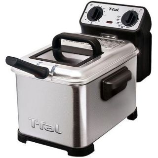 T fal, FR4049001, Family Pro 3.3 Liter Deep Fryer, Stainless Steel, Silver
