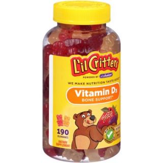 L'il Critters Gummy Bears Vitamin D, 190ct