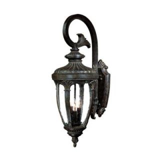 Acclaim Lighting Monte Carlo Collection Wall Mount 3 Light Outdoor Black Coral Light Fixture DISCONTINUED 1722BC