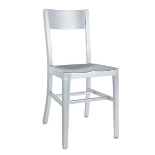 Modway Milan Silver Solid Seat Aluminum Patio Dining Chair