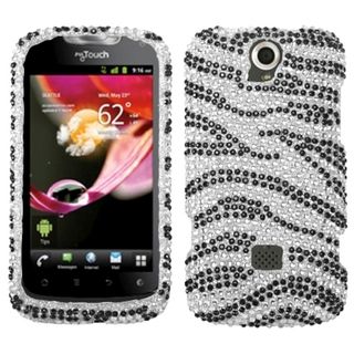BasAcc Black Zebra Skin Diamante Case for Huawei U8730 myTouch Q