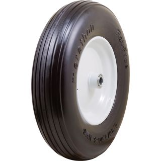 Marathon Tires Flat-Free Wheelbarrow Tire — 3/4in. Bore, 4.80/4.00–8in.  Flat Free Wheelbarrow Wheels