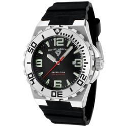 Swiss Legend Mens Expedition Black Silicon Watch  