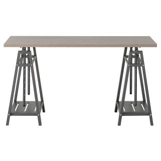 Homestar Adjustable Height Desk   Reclaimed Wood