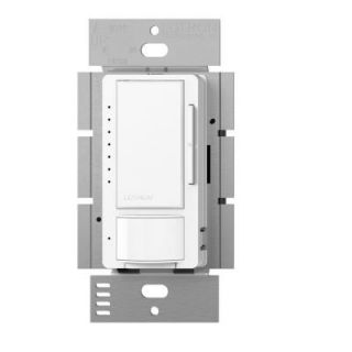 Lutron Maestro 150 Watt Single Pole/3 Way CFL LED Dimmer with Occupancy Sensing   White MSCL OP153MH WH