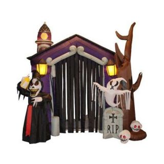 BZB Goods Halloween Inflatable Haunted House Decoration
