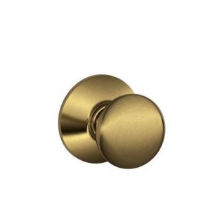 Schlage Plymouth Antique Brass Hall and Closet Knob F10 PLY 609