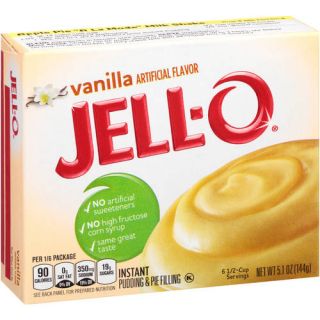 Jell O Vanilla Instant Pudding & Pie Filling, 5.1 oz
