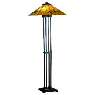 Warehouse of Tiffany Mission Style Torchiere Floor Lamp