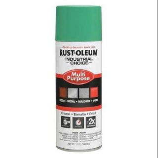 RUST OLEUM 1633830 Spray Paint, OSHA Safety Green, 12 oz.