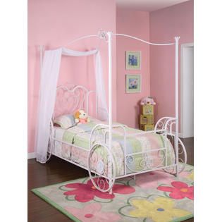 Powell Princess Emily Carriage Canopy Twin Size Bed (includes Bed