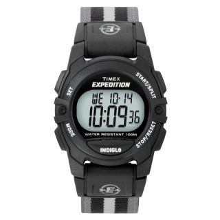 Timex Expedition® Digital Watch with Nylon Strap   Black/Gray