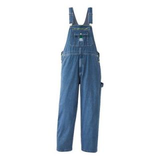 Liberty 36 in. x 30 in. Stonewashed Denim Bib Overall MOV14006