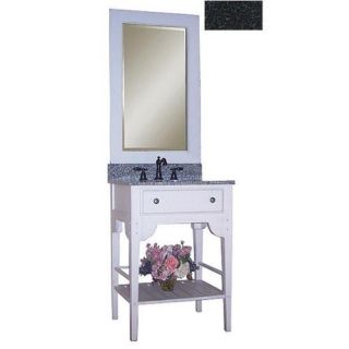Kaco International 340 2400 W AB Dover 24 inch Vanity with Cottage White Sherwin Williams Finish and Black Granite Top
