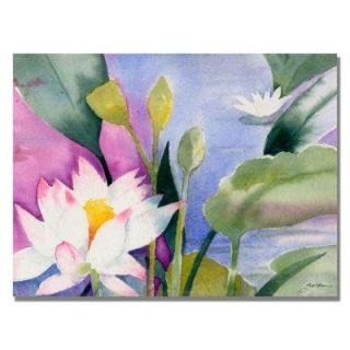 Trademark Fine Art 18 in. x 24 in. Lotus Pond Canvas Art SG0292 C1824GG