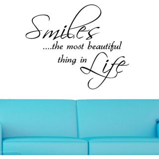 Vinyl SmilesThe Most Beautiful Thing in Life Wall Decal