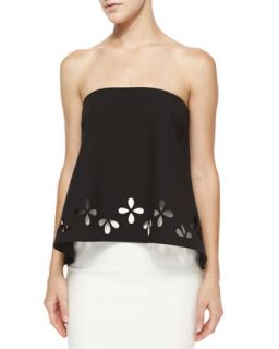 Elizabeth and James Alva Strapless Ponte Top, Black