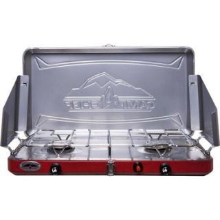 Camp Chef Teton MS2  Double burner stove with Stainless drip tray