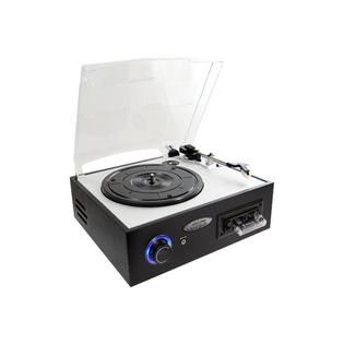 Pyle  Multifunction Turntable With  Recording, USB to PC, Cassette