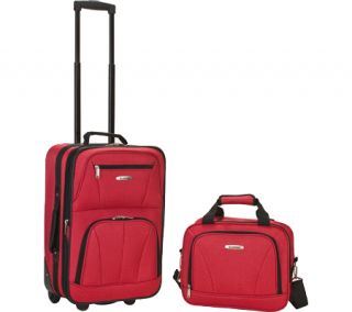 Rockland 2 Piece Luggage Set F102   Multi Pink Dots
