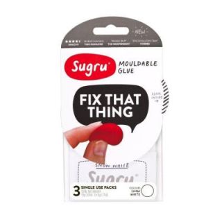Sugru 0.53 oz. White Mouldable Glue (3 Pack) SWHT3