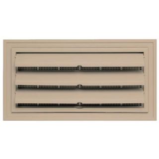 Builders Edge 9.375 in. x 18 in. Foundation Vent with Ring for Remodeling, #069 Tan DISCONTINUED 140160919069