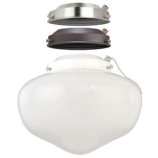 Westinghouse 1 Light Schoolhouse Ceiling Fan Light Kit with Multi Finish Canopies 7783300
