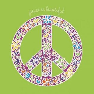 Peace is Beautiful Poster Print by Erin Clark (12 x 12)